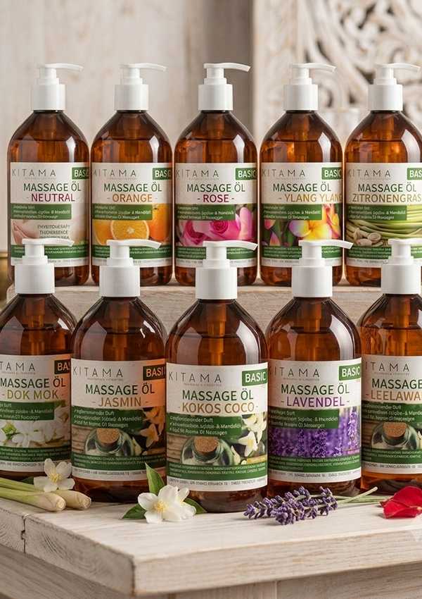 Kitama Massageöle – hergestellt in Deutschland