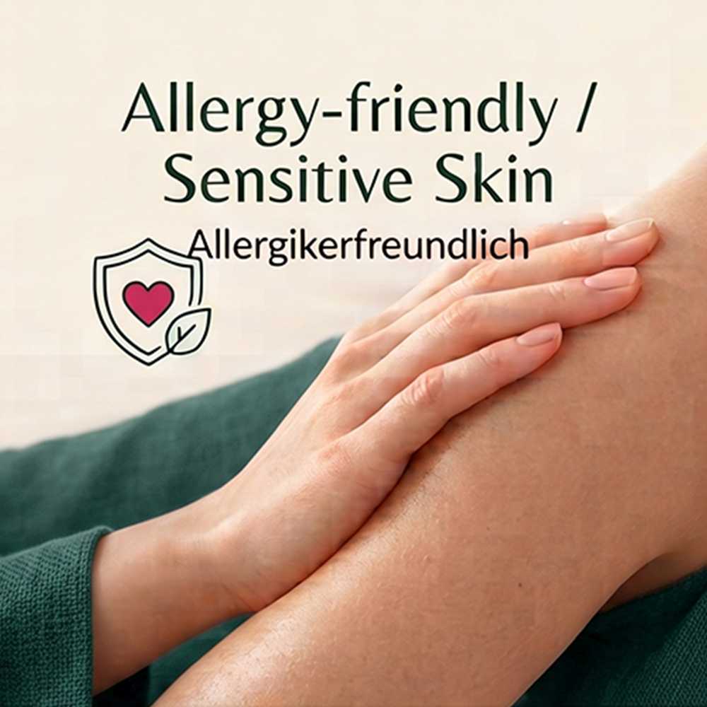 Aceite de masaje Kitama hipoalergénico ideal para pieles sensibles