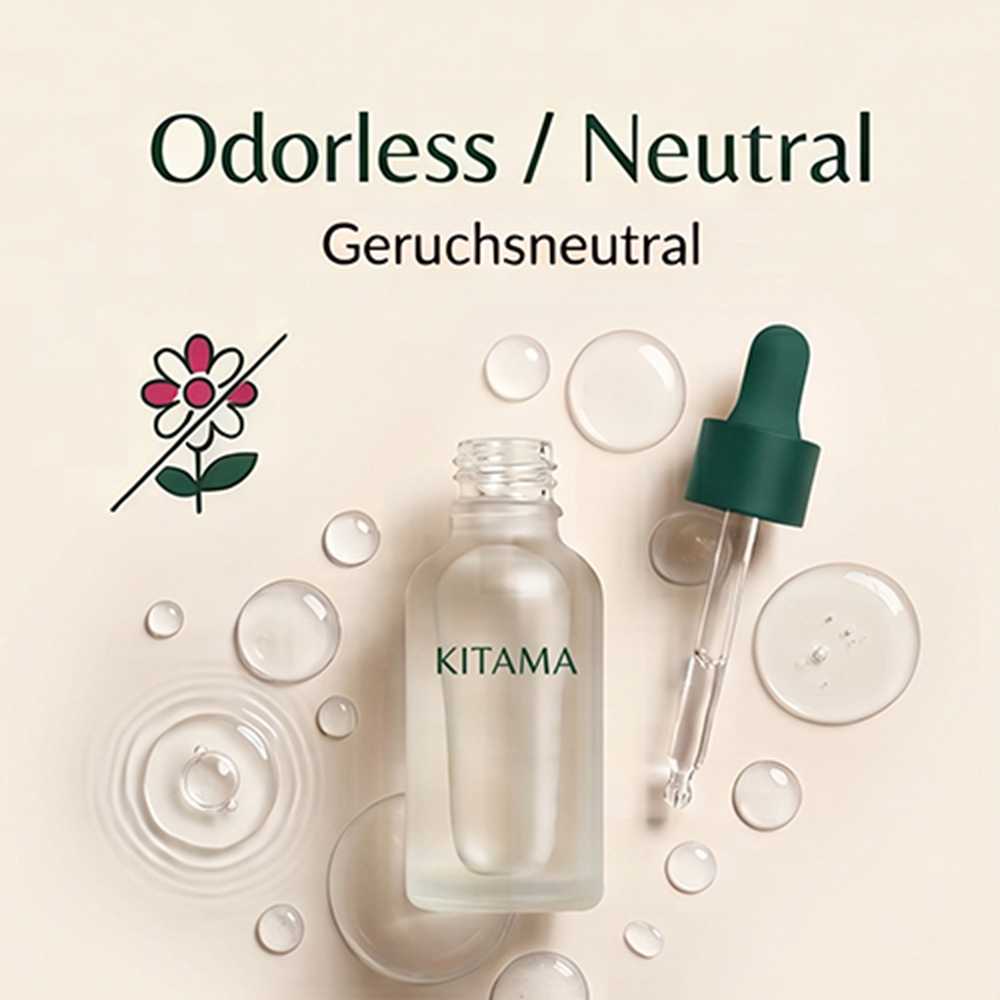 Aceite de masaje Kitama completamente inodoro y sin perfume