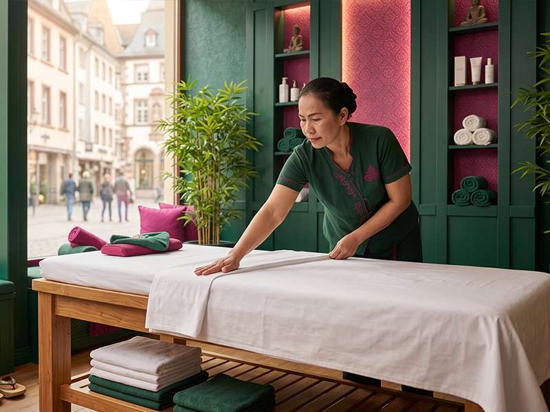 Zespół masażystek w salonie masażu tajskiego