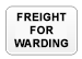 We ship bulky goods by freight forwarding