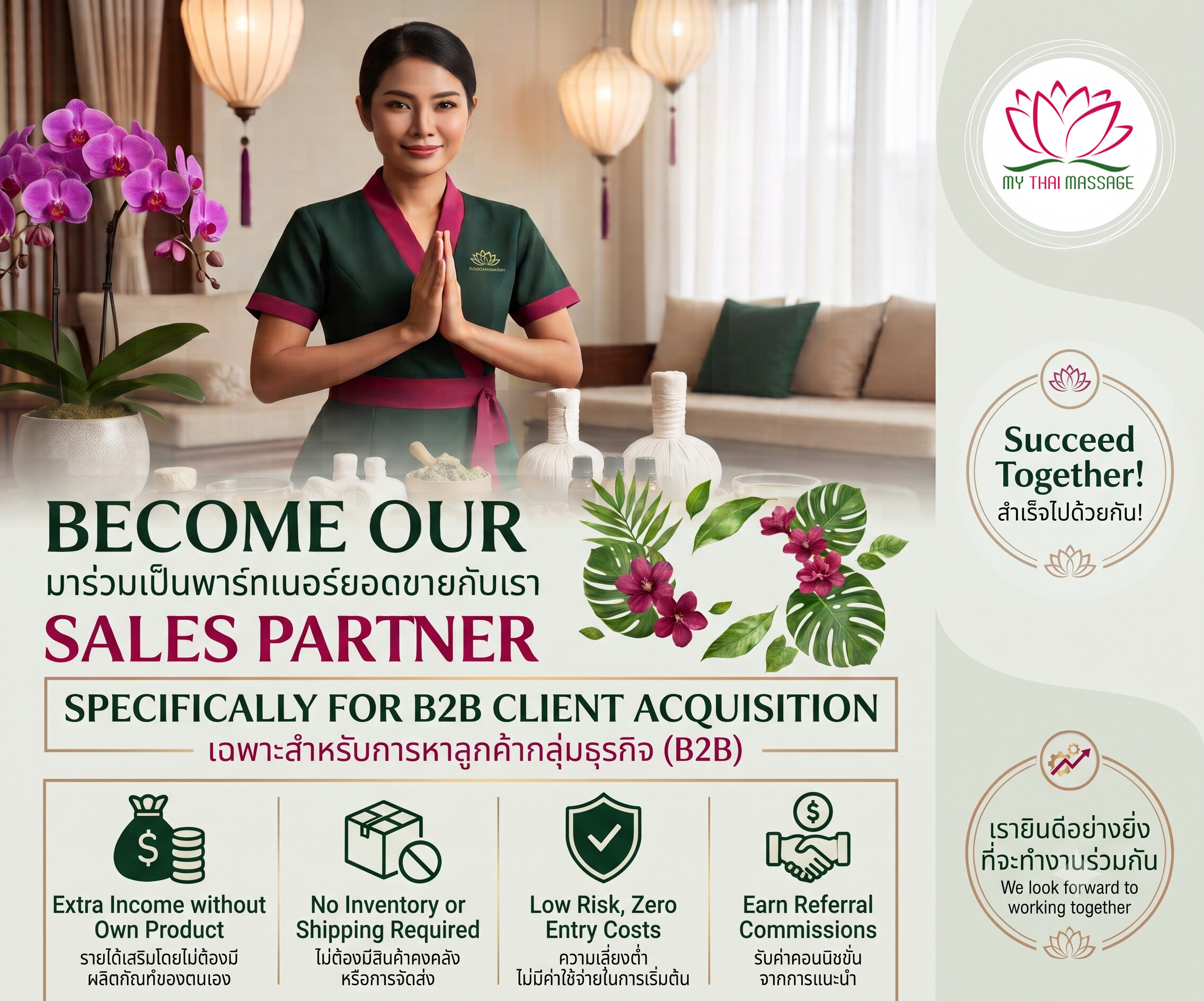 Affiliate Partner Programm My Thai Massage Shop