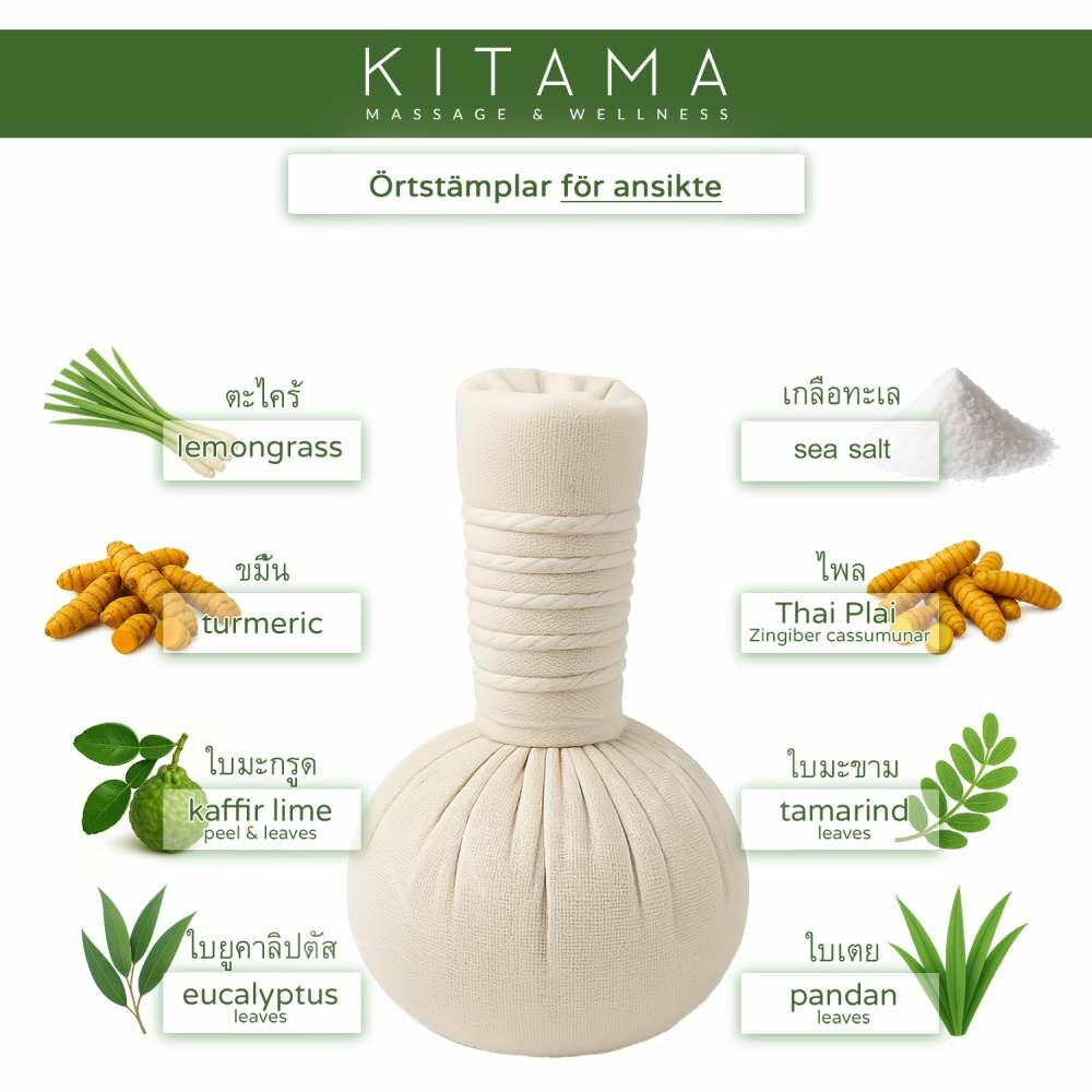 Thailändska Örtstämplar för ansikte