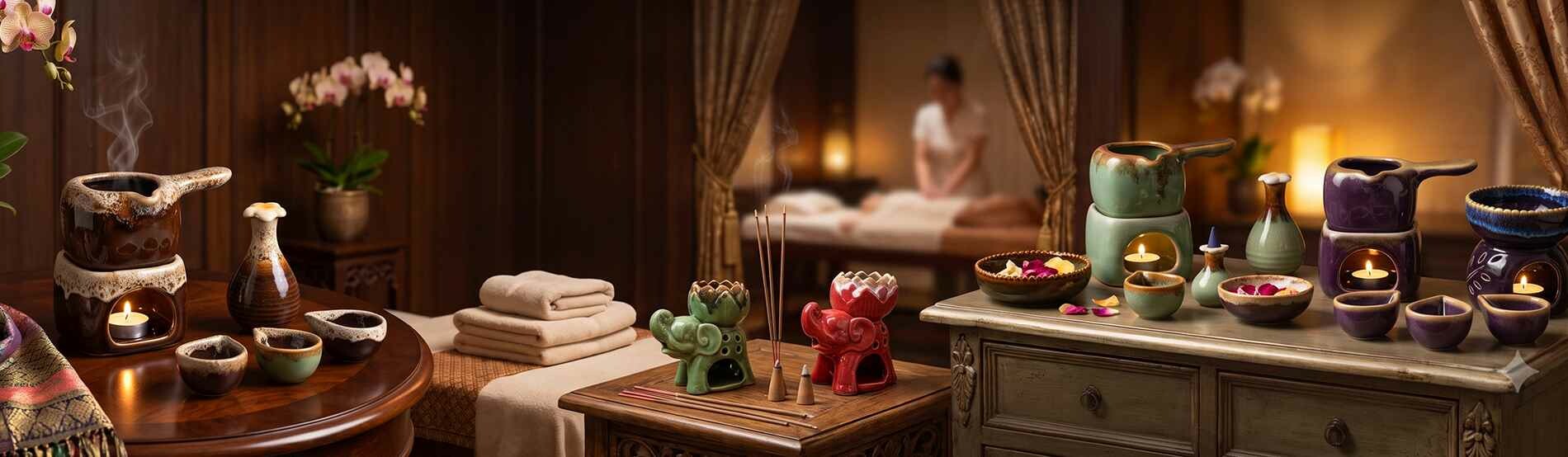 Keramik aus Thai Handarbeit für Spa Massage