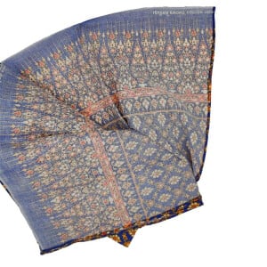 Thai Cloth Fabric Sarong - Thai Siam Classic 2023 Blue
