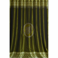 Elephant Pattern Curtain Thai - Room Divider 250x200cm Green