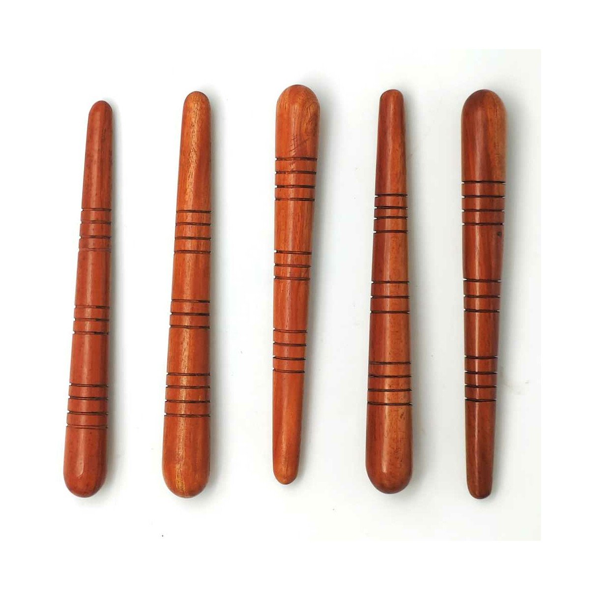 5 Stk. Massage-Hilfe Stab / Stäbchen aus Holz