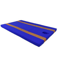 Fitted Bed Sheet Thai Sarong Blue with Face Hole 80 cm