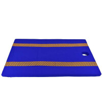 Fitted Bed Sheet Thai Sarong Blue with Face Hole 100 cm