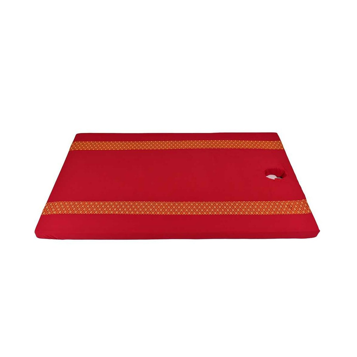 Bettlakan Thai Sarong Röd med Ansik box