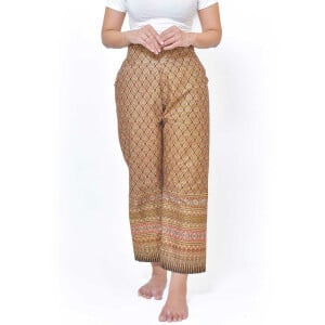 Pantalon avec des motifs colorés sarong thaï...