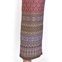 Pantalón con coloridos motivos de pareo tailandés para masaje tailandés Color: Rosa