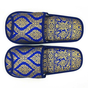 Pantofole per clienti di massaggi thailandesi - taglia unica Colore: blu
