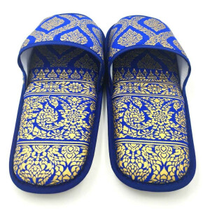 Slippers for thai massage clients - one size fits all Color: Blue