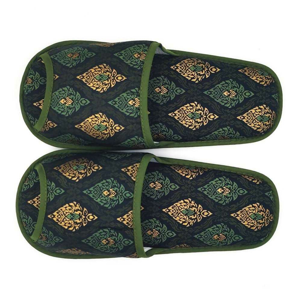 Chaussons Lattes pour clients de massage thaï - taille unique Couleur : Vert