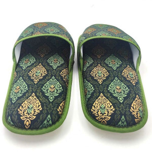 Slippers for thai massage clients - one size fits all Colour: Green