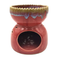 Lámpara para aceite perfumado, calentador de aceite de masaje de cerámica para la luz del té