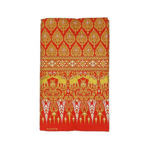 Thai Cloth Fabric Sarong - Thai Siam Elefants Premium Pink