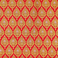 Sarong en tissu thaïlandais - Siam Éléphants Premium Rose