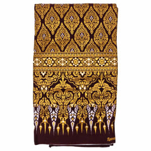 Thai Cloth Fabric Sarong - Premium Brown