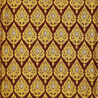 Thai Cloth Fabric Sarong - Thai Siam Elefants Premium Brown