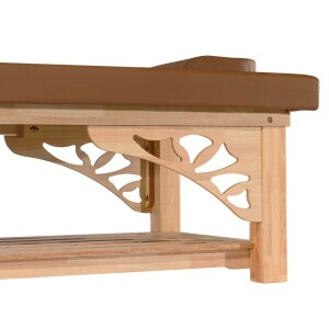 Stacjonarne Łóżko do Masażu Tajskiego z Drewna Dębowego, Długość 200 cm (Szerokość: 80 / 100 / 120 cm)