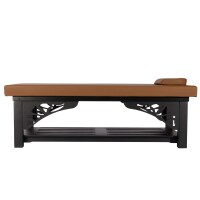Stacjonarne Łóżko do Masażu Tajskiego z Drewna Dębowego, Długość 200 cm (Szerokość: 80 / 100 / 120 cm)