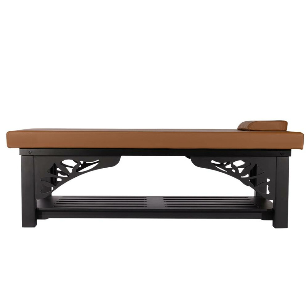Basic Thai Massage table made of oak wood Black 80 cm