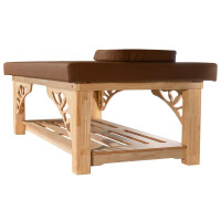 Basic table de massage thaï en bois de chêne Clair 80 cm