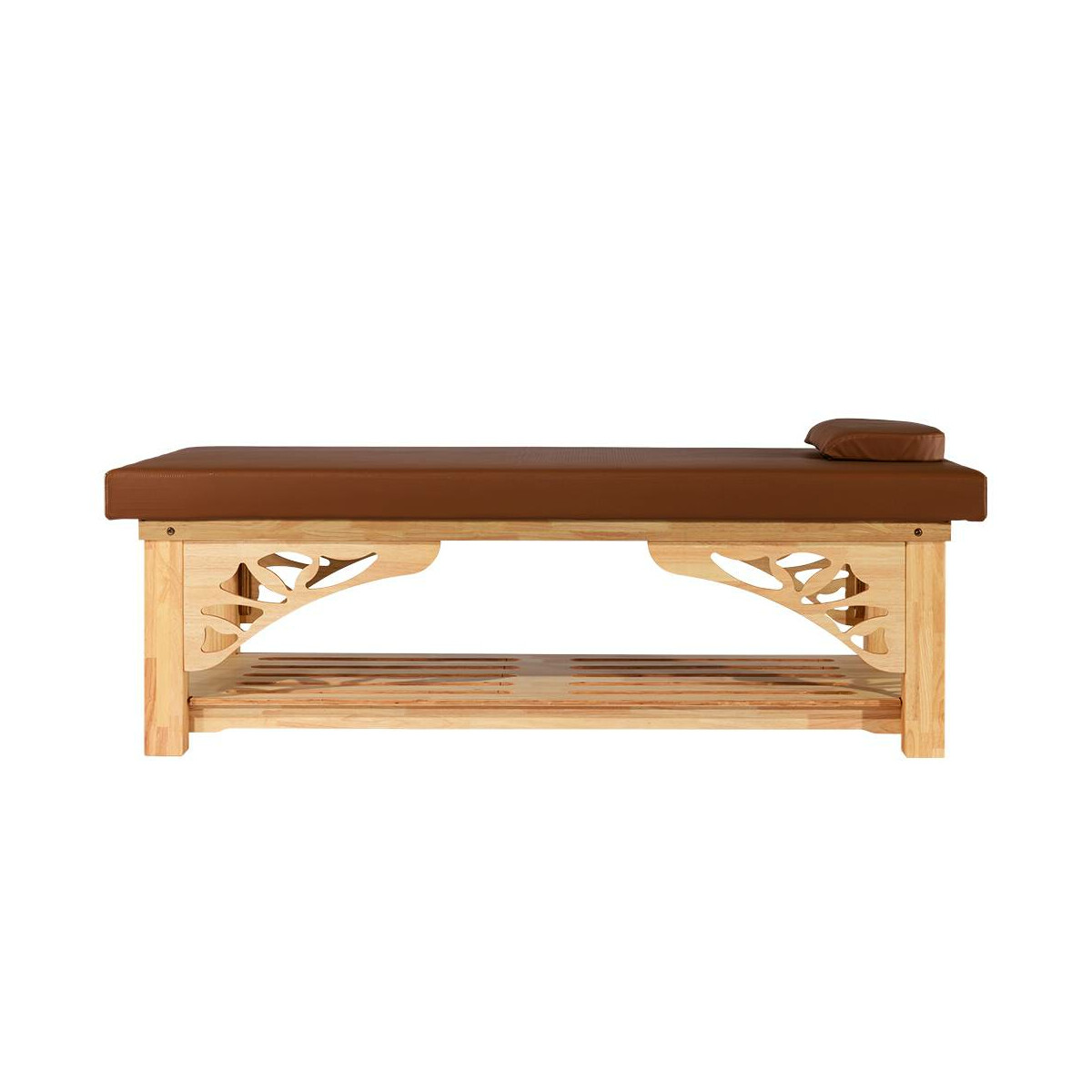 Thai Massage table made of oak wood Brig box