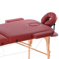 Lettino da massaggio mobile, pieghevole e regolabile in altezza