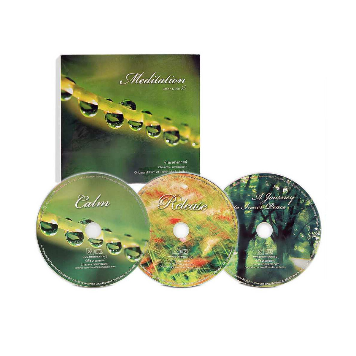 3 CD`s Chamras Saewataporn - Meditation, Green Music...
