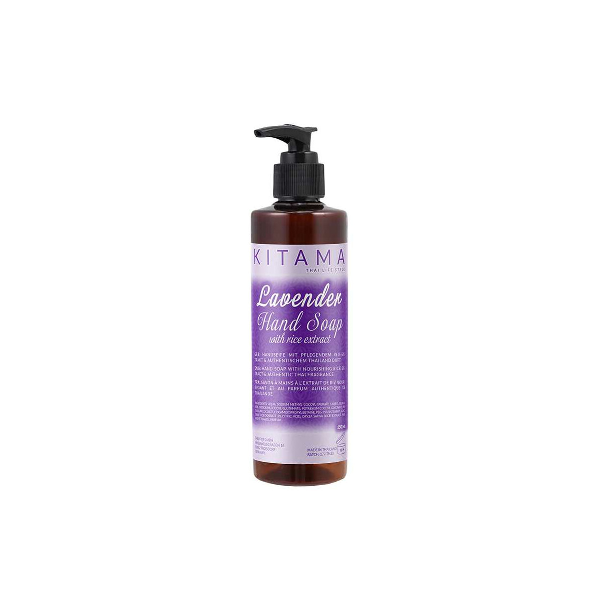 Sapone liquido tailandese al lavanda con box