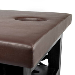ONLY Mattress for massage table with wooden top Length: 200cm  Dark Brown 80 cm