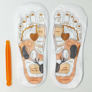 Foot massage socks with massage zones - one size