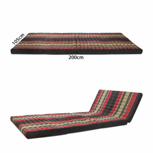 Matelas pliable Thai Mat Lounger avec motif floral 200cm x 110cm