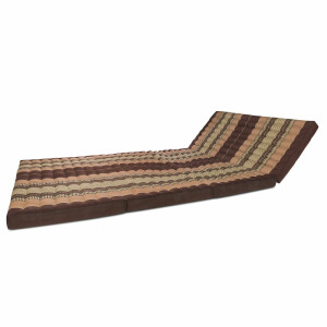 Materassino pieghevole Thai mat lounger con motivo floreale 200 cm x 110 cm