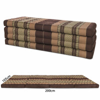 Matelas pliable Thai Mat Lounger avec motif floral 200cm x 110cm