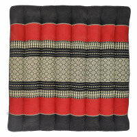 Seat cushion Chair cushion 50*50cm made from Thai kapok Red-Black