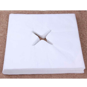 Cubiertas faciales desechables para camillas de masaje – 200 uds, 40×40 cm