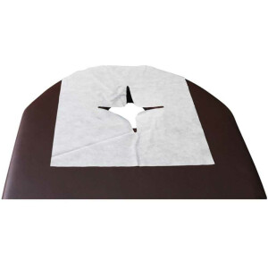 Cubiertas faciales desechables para camillas de masaje – 200 uds, 40×40 cm