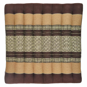 Seat cushion Chair cushion 50*50cm made from Thai kapok Beige-Brown