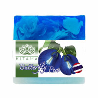 120 g di sapone naturale tailandese per corpo e mani Anchan Butterfly Pea