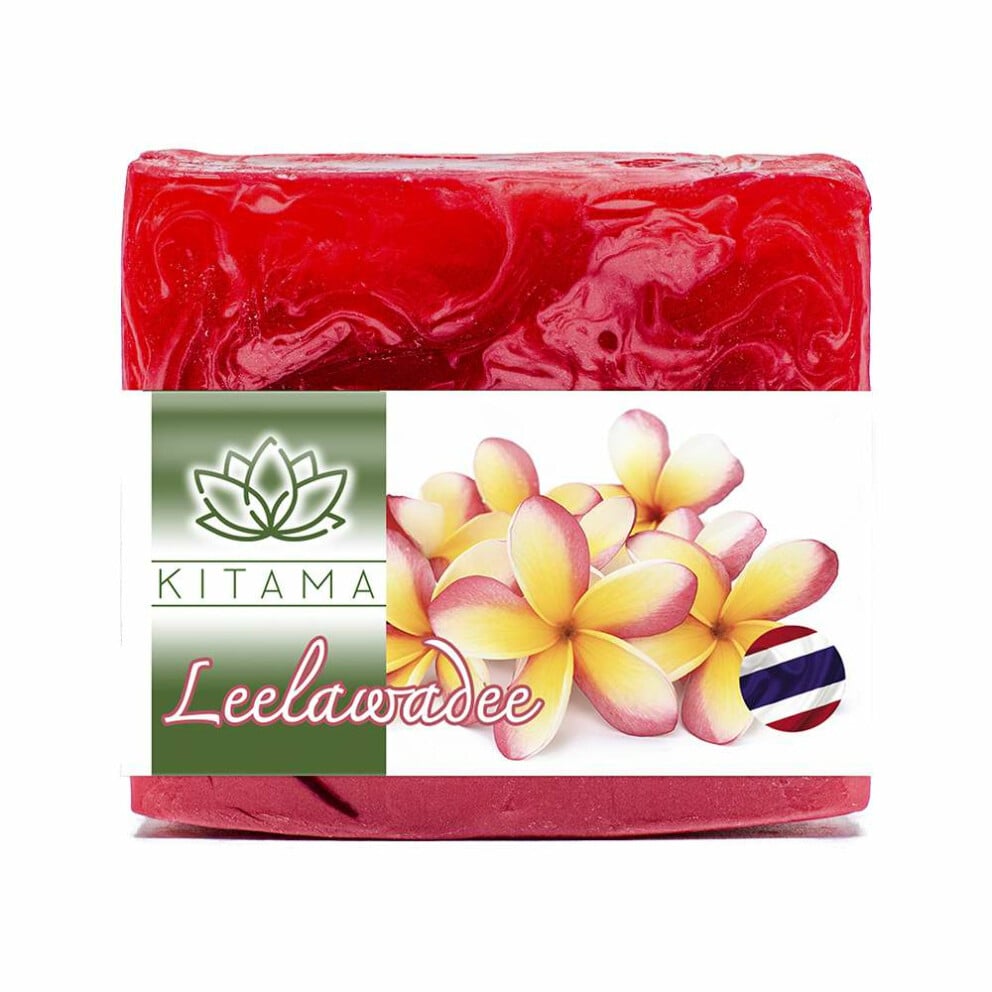 120 g di sapone naturale tailandese per corpo e mani Leelawadee (Frangipani)