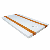 Fitted Bed Sheet Thai Sarong White with Face Hole 80 cm