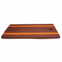 Sábana ajustable Sarong tailandés marrón con agujero para la cara 120 cm