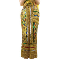 Sawadee Lady – Figurine d’Accueil Thaï avec Geste Wai 88cm or