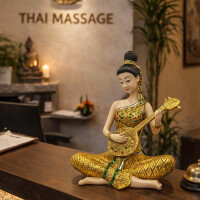 Figurine de Musicienne Thaïlandaise avec Phin