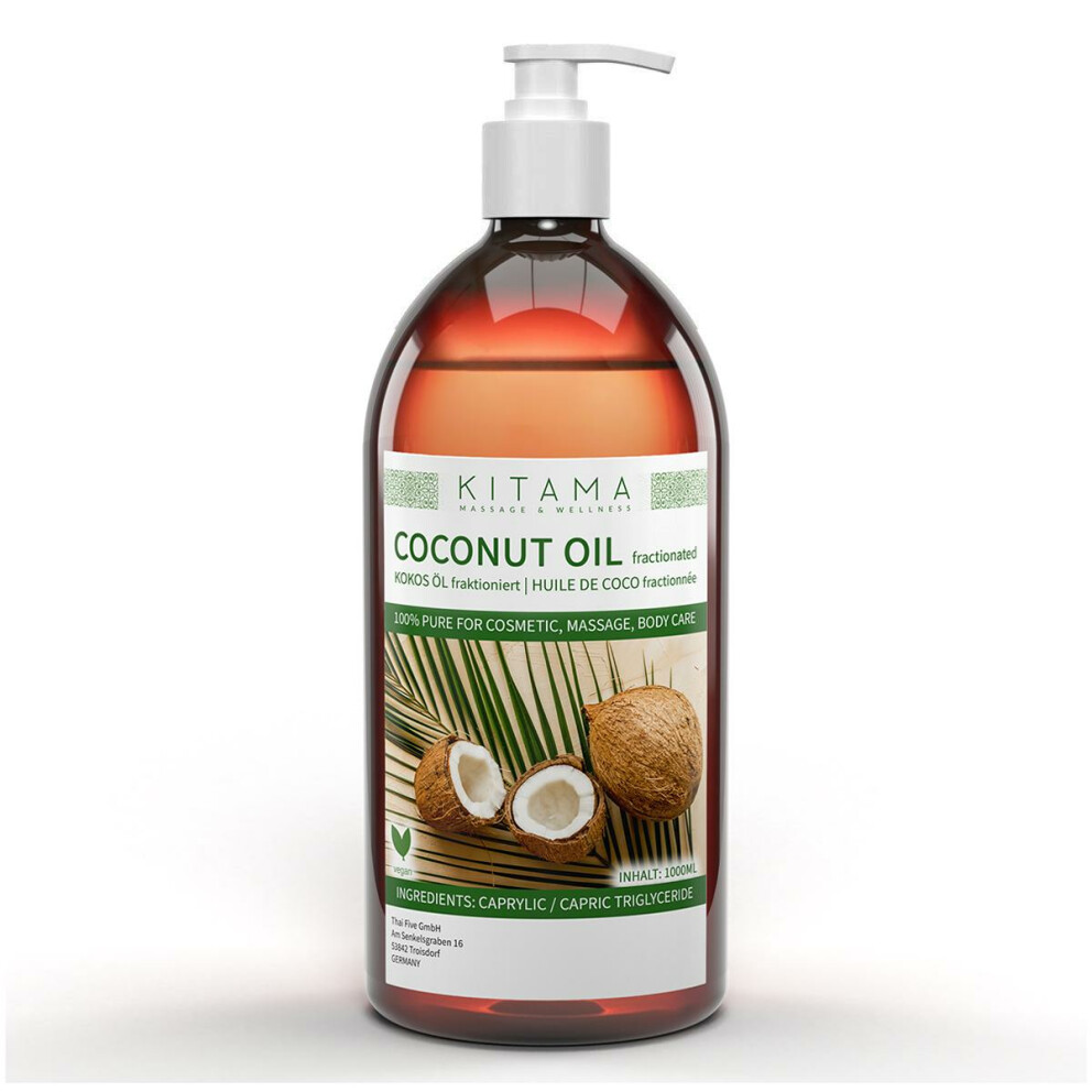 Huile de coco fractionnée (liquide) 1L (1000ml)
