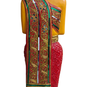 Thai Sawasdee Lady statua figura in oro realizzata in resina 88cm